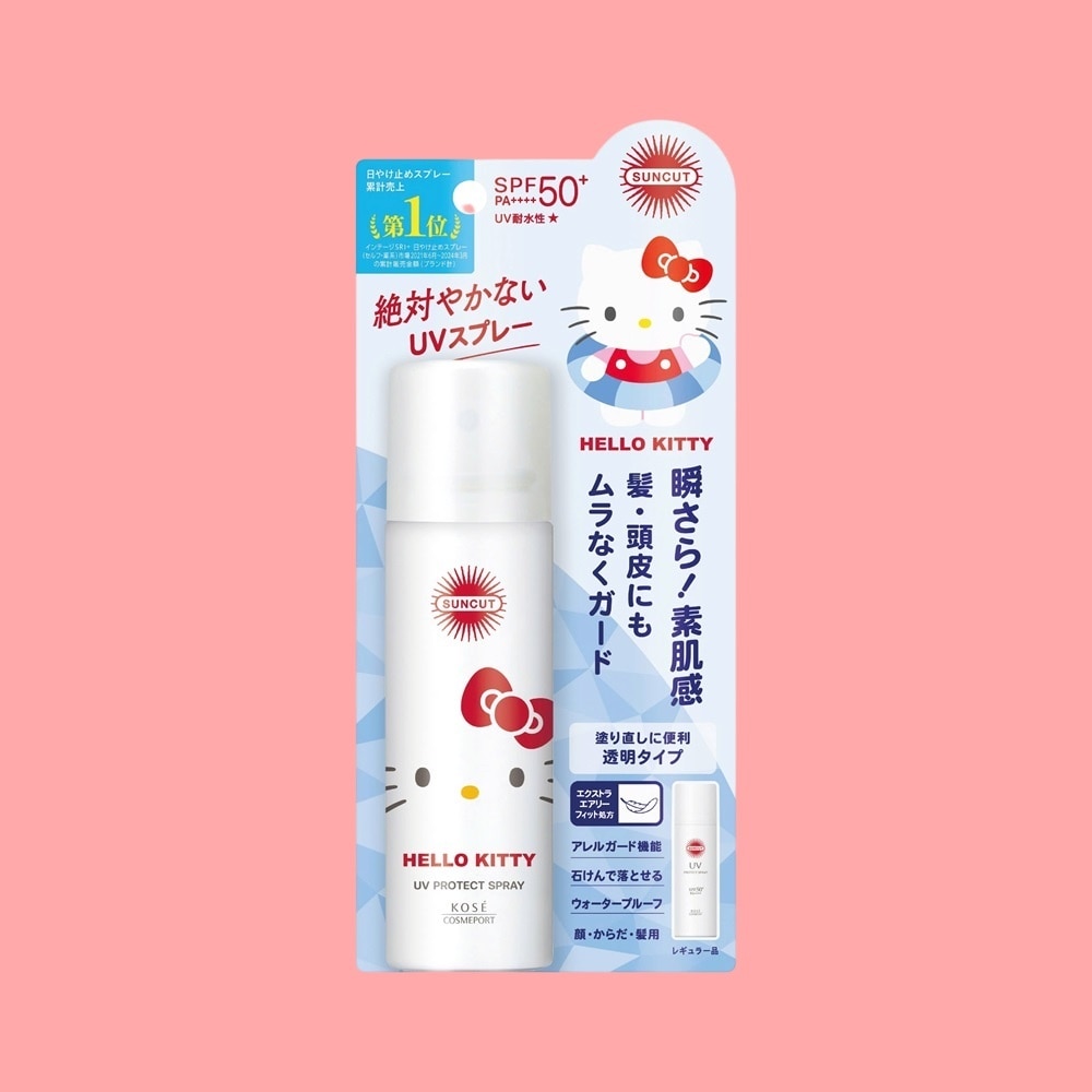 Xịt Chống Nắng Kosé Suncut UV Protect Spray SPF50+ PA++++ 60g (Hello Kitty)