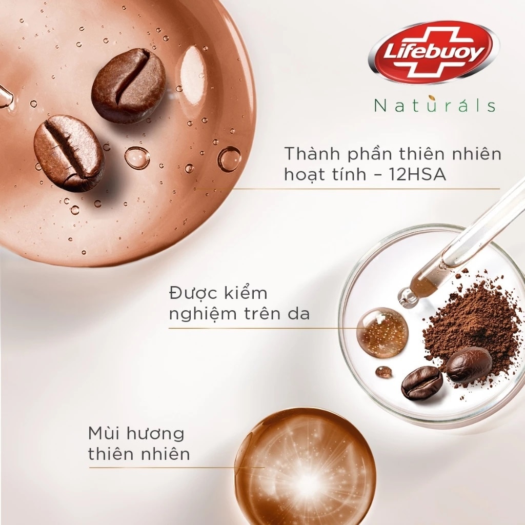 Sữa Tắm Lifebuoy Cà Phê Sạch Tế Bào Da Chết 800g