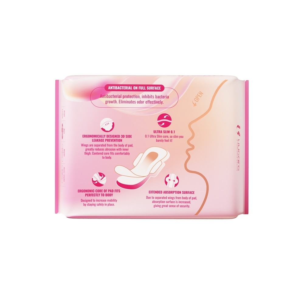 UUcare Ergo Ultra Thin Sanitary Napkins Daytime 24cm 8 Pcs
