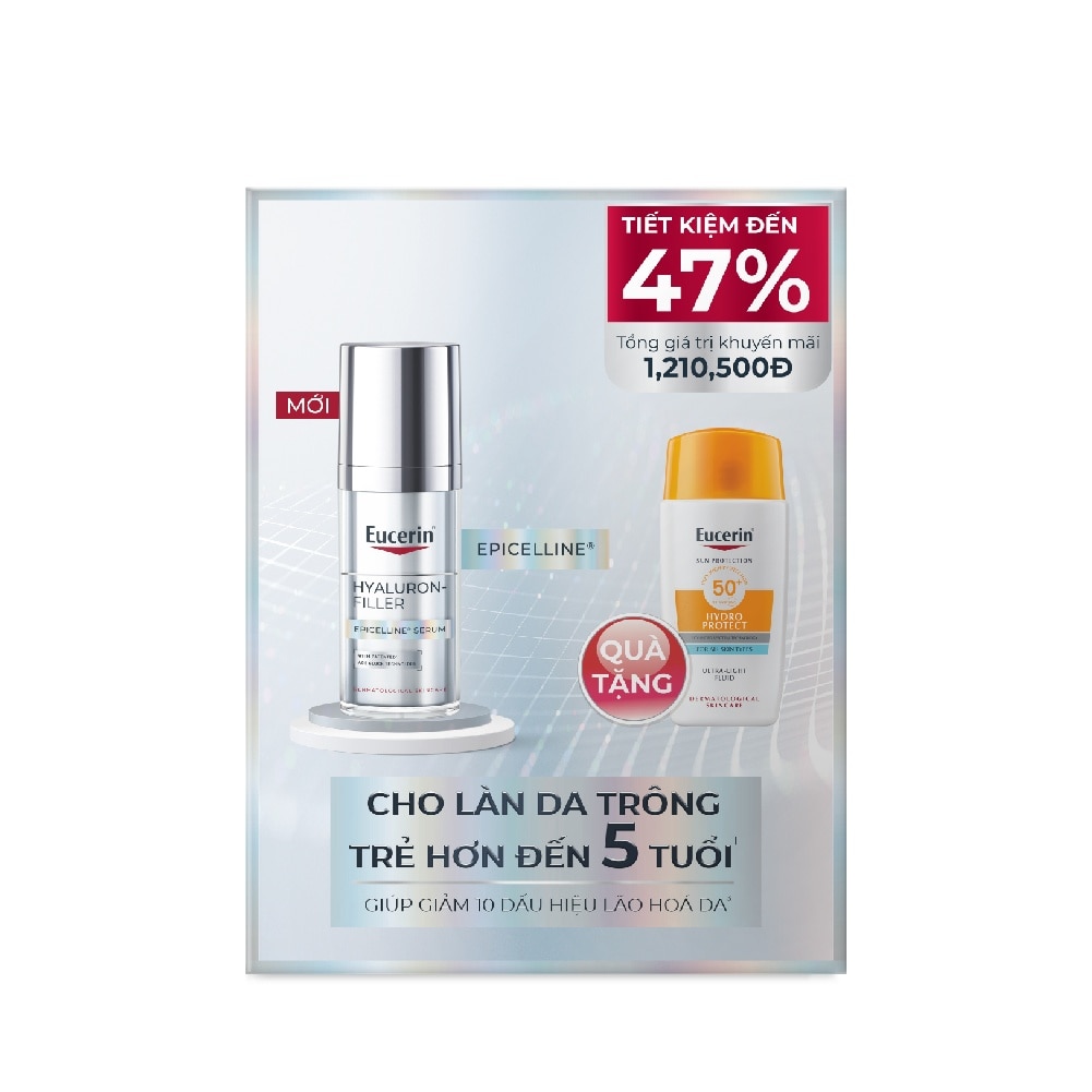 Eucerin Combo (Hyaluron-Filler Epicelline Serum 30ml + Sun Face Hydro Protect SPF50+ 50ml)
