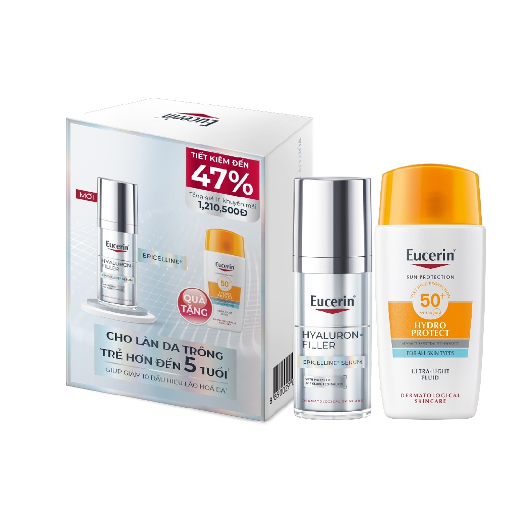 Eucerin Combo (Hyaluron-Filler Epicelline Serum 30ml + Sun Face Hydro Protect SPF50+ 50ml)