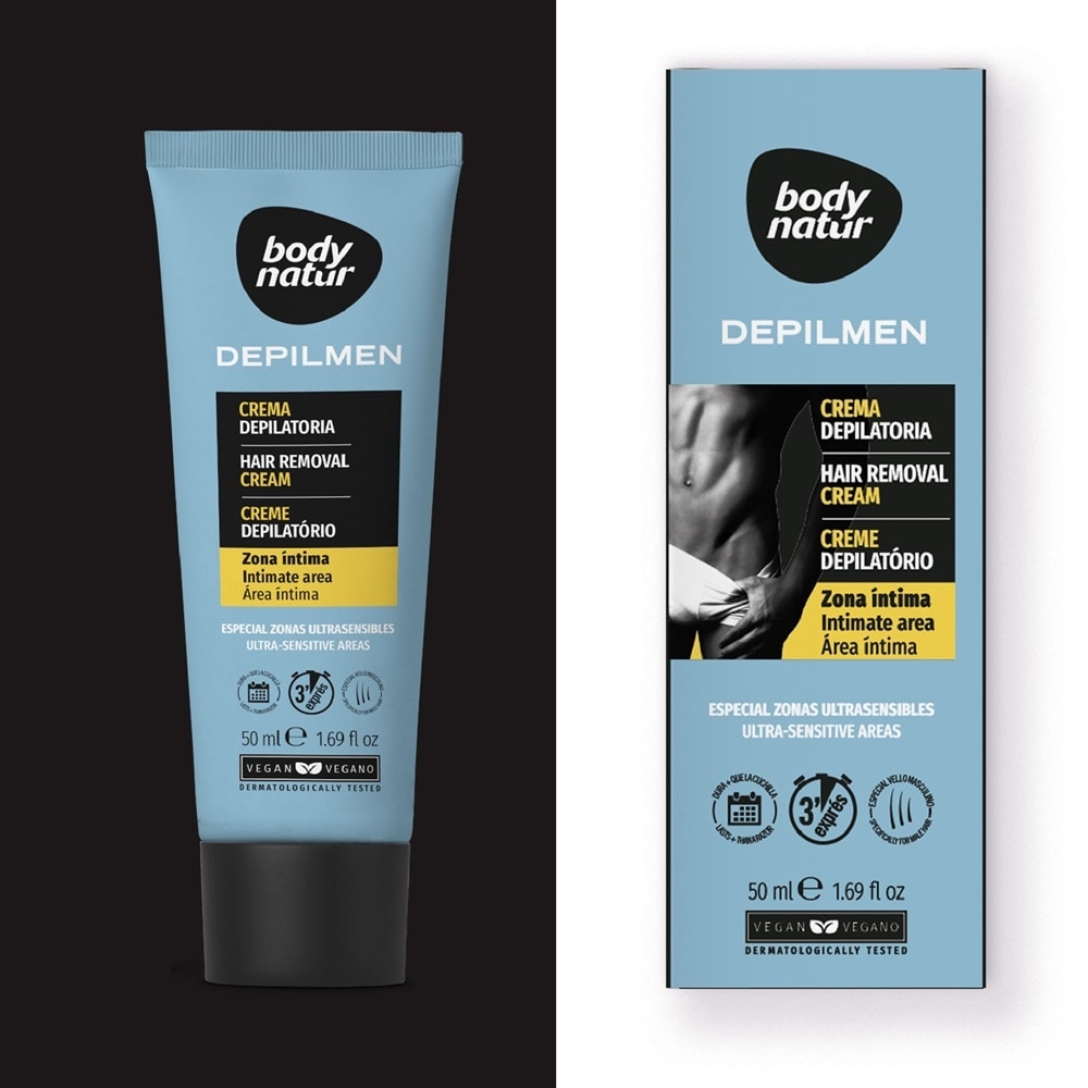 Kem Tẩy Lông Vùng Kín Nam Giới Body Natur Depilmen Hair Removal Cream Intimate Area 50ml