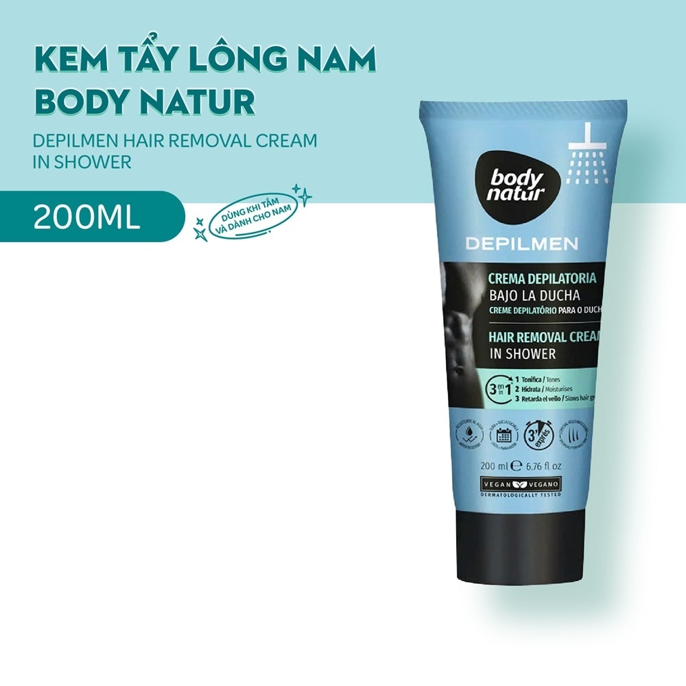 Body Natur Depilmen Hair Removal Cream In Shower 200ml
