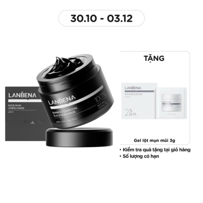 LANBENA Gel Lột Mụn Mũi Lanbena Bamboo Charcoal Blackhead 30g