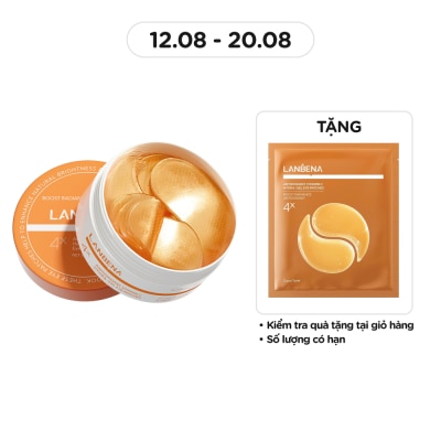 LANBENA Mặt Nạ Mắt Lanbena Giảm Quầng Thâm Mắt Antioxidant Vitamin C Hydra-Gel Eye Patches 60Pcs