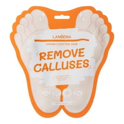 LANBENA Mặt Nạ Chân Lanbena Làm Sáng Da Vitamin C Foot Peel Mask 1 Đôi
