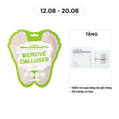 LANBENA Mặt Nạ Chân Lanbena Dưỡng Ẩm Da Aloe Vera Foot Peel Mask 1 Đôi