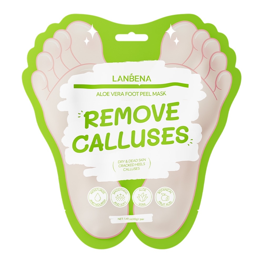Mặt Nạ Chân Lanbena Dưỡng Ẩm Da Aloe Vera Foot Peel Mask 1 Đôi