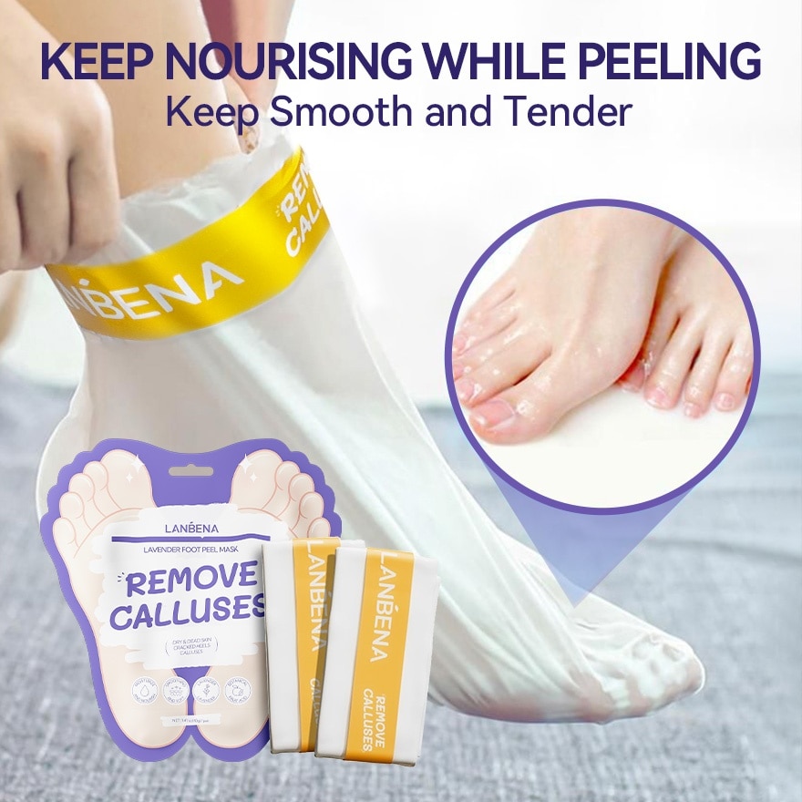 Lanbena Lavender Foot Peel Mask 1 pairs