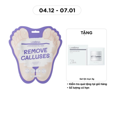 LANBENA Lavender Foot Peel Mask 1 pairs