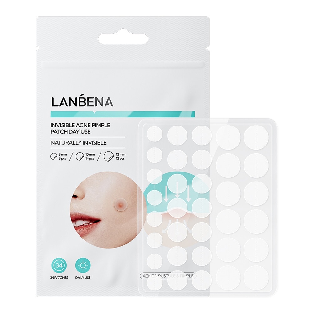 Lanbena Invisible Acne Pimple Patch Day Use 34Pcs