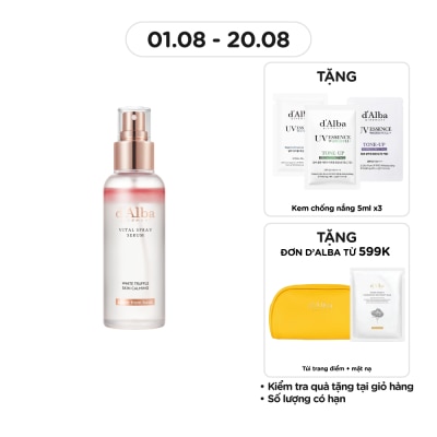 D'ALBA Serum Dạng Xịt d'Alba Cấp Ẩm Và Làm Dịu White Truffle Vital Spray Serum 100ml