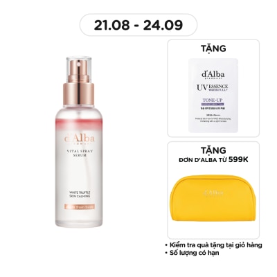 D'ALBA Serum Dạng Xịt d'Alba Cấp Ẩm Và Làm Dịu White Truffle Vital Spray Serum 100ml