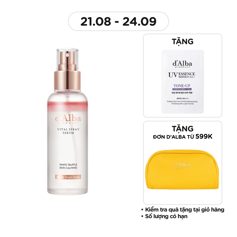 Serum Dạng Xịt d'Alba Cấp Ẩm Và Làm Dịu White Truffle Vital Spray Serum 100ml