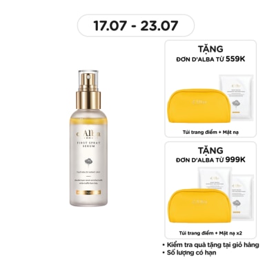 D'ALBA Serum Dạng Xịt d'Alba Căng Bóng Da White Truffle First Spray Serum 100ml