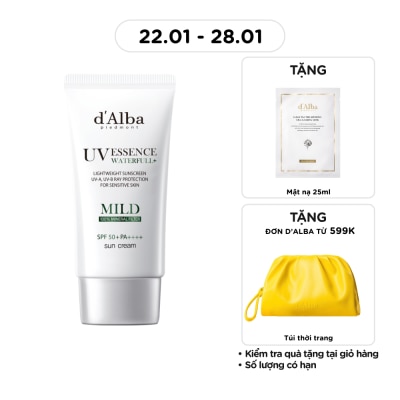 D'ALBA Kem Chống Nắng d'Alba Waterfull Mild Suncream SPF50 + PA ++++ 50ml