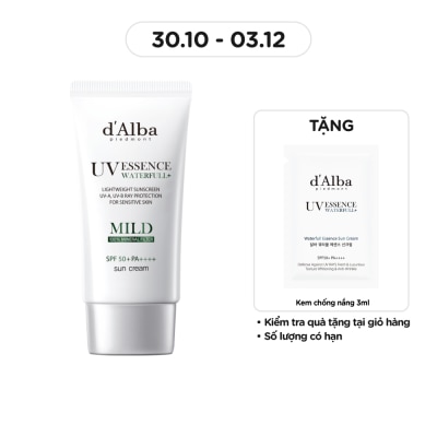 D'ALBA Waterfull Mild Suncream SPF50+ PA++++ 50ml