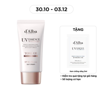 D'ALBA Kem Chống Nắng Nâng Tông d'Alba Waterfull Tone-Up Sun Cream SPF50 + PA ++++ 50ml