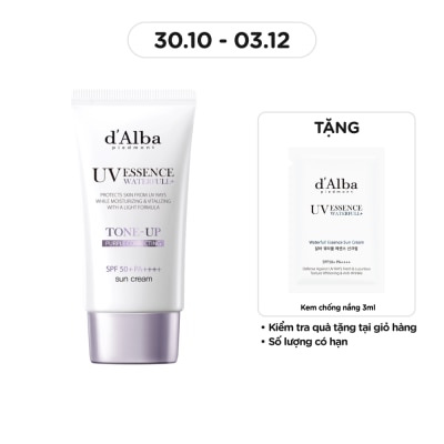 D'ALBA Kem Chống Nắng Nâng Tông (Tím) d'Alba Waterfull Tone-Up Sun Cream SPF50 + PA ++++ (Purple) 50ml