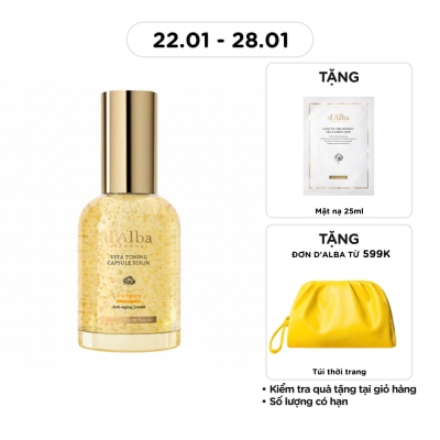 D'ALBA Tinh Chất d'Alba Dưỡng Trắng Da Vita Toning Capsule Serum 50ml