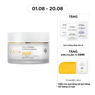 D'ALBA Kem Dưỡng Trắng Da d'Alba Vita Toning Capsule Cream 55g