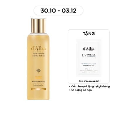 D'ALBA Toner d'Alba Cải Thiện Lỗ Chân Lông, Dưỡng Ẩm Vita Toning Serum Toner 180ml