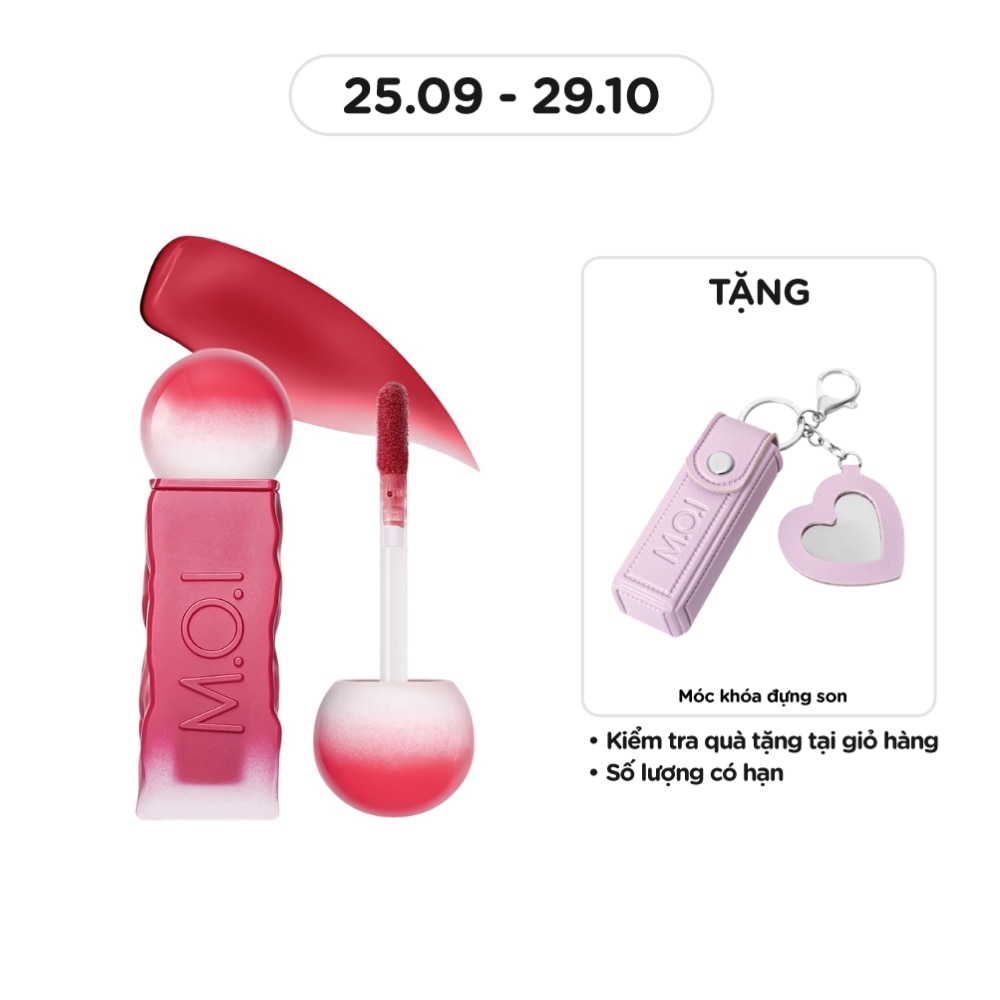 Son Kem Lì M.O.I Cotton Candy 4g .#8 Strawberry Đỏ Hồng Dâu