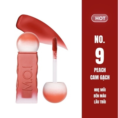 M.O.I - Son Kem Lì M.O.I Cotton Candy 4g .#9 Peach Cam Gạch