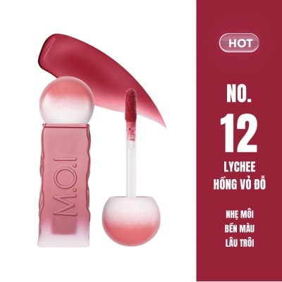 M.O.I Son Kem Lì M.O.I Cotton Candy 4g .#12 Lychee Hồng Vỏ Đỗ