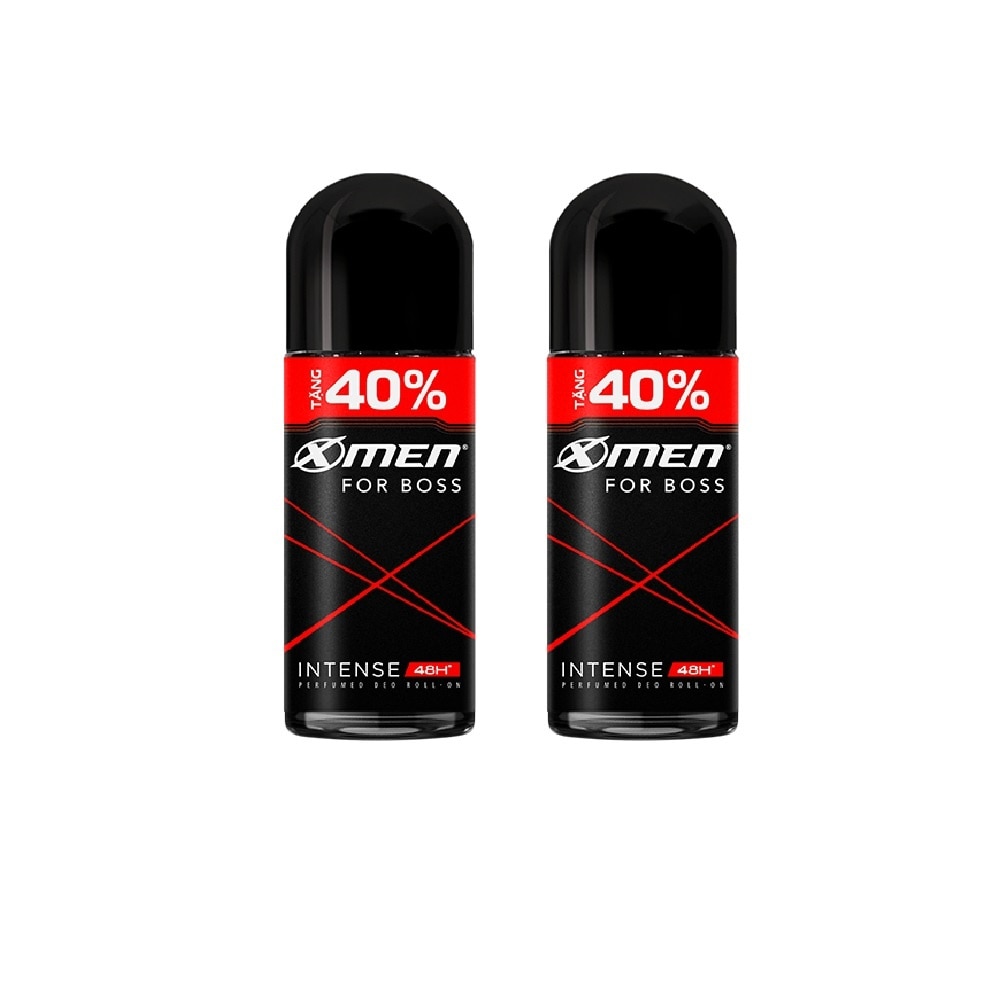 Xmen For Boss Combo Intense 48H Perfumed Deo Roll On 70mlx2pcs