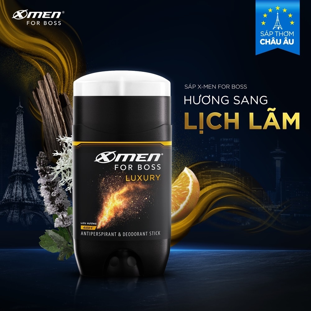 Xmen For Boss Luxury 48H Antiperpirant & Deodorant Stick 70g