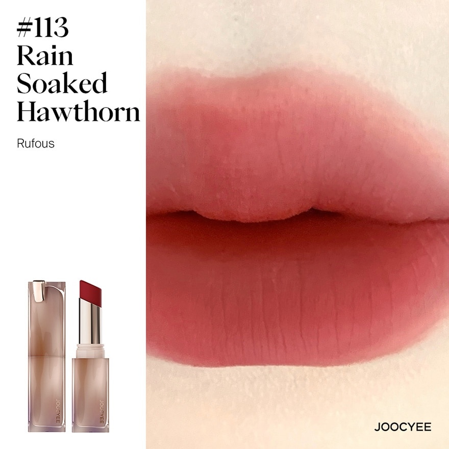 Son Thỏi Mịn Lì Joocyee Muddy Rouge 3.2g .#113 Rain Soaked Sawthorn