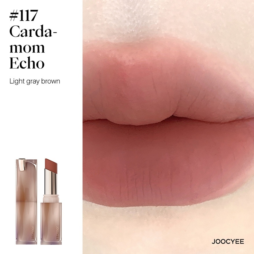 Son Thỏi Mịn Lì Joocyee Muddy Rouge 3.2g .#117 Cardamom Echo