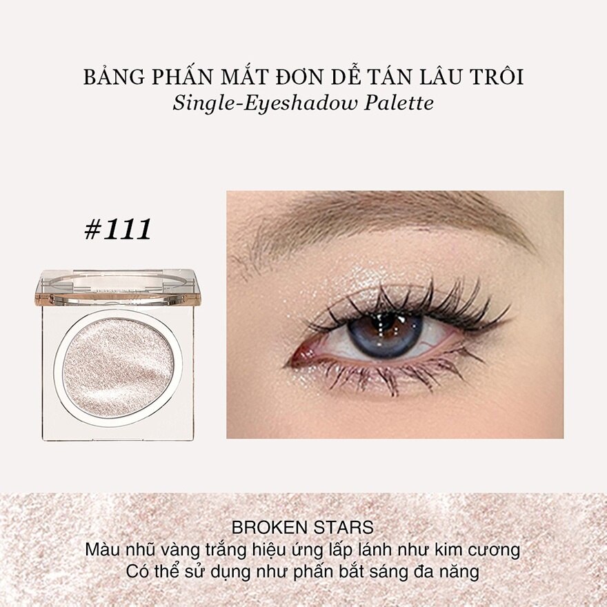 Phấn Mắt Joocyee Single Eyeshadow 1.6g .#D111 Broken Stars