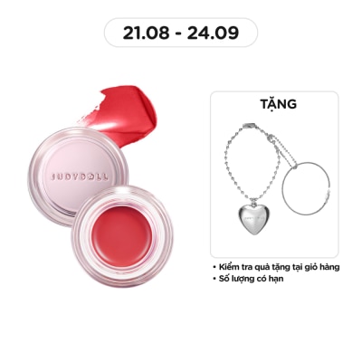 JUDYDOLL Son & Má Hồng Kem Đa Năng Judydoll Watery Multiuse Color Balm 6g .#N02 Đỏ Dưa Hấu Rực Rỡ