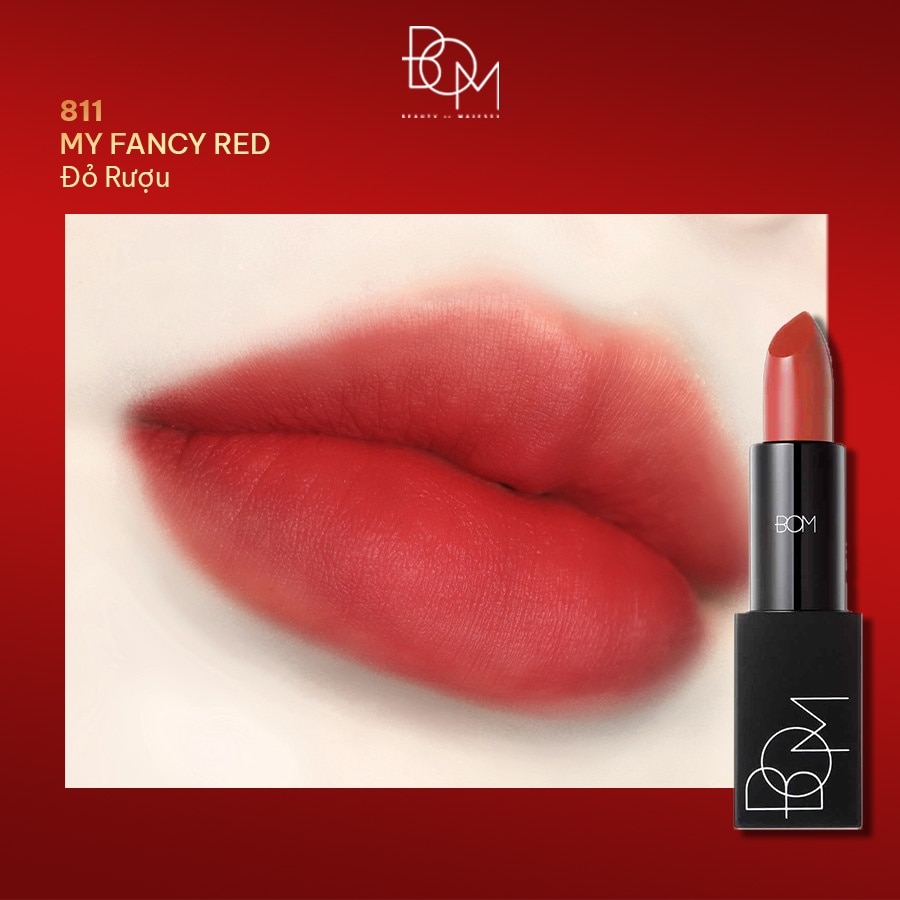 Son Lì BOM My Lipstick 3.5g .#811 My Fancy Red