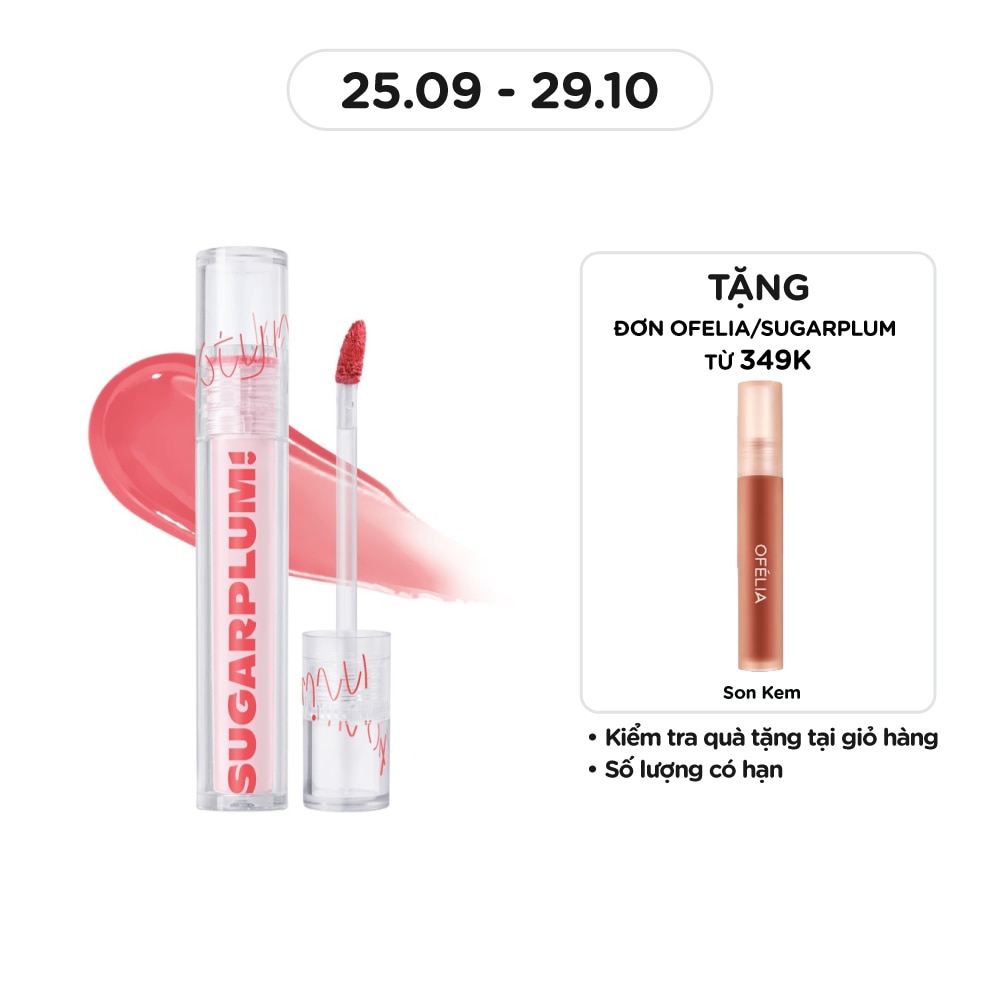 Son Tint Nước Sugarplum Mistynow Blurring Tint 3.8g .#15 Pookie Đỏ San Hô Trầm