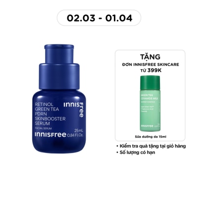 INNISFREE Tinh Chất innisfree Căng Bóng, Đàn Hồi Retinol Green Tea PDRN Skinbooster Ampoule 25ml
