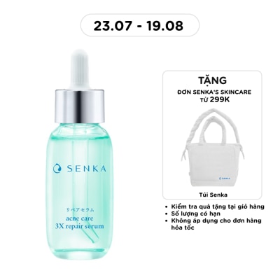 SENKA - Tinh Chất Dịu Nhẹ Cho Da Mụn Senka Acne Care 3X Repair Serum 30ml image