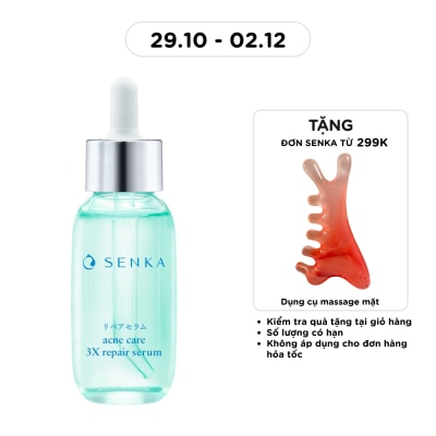 SENKA Tinh Chất Dịu Nhẹ Cho Da Mụn Senka Acne Care 3X Repair Serum 30ml image