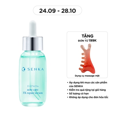SENKA Tinh Chất Dịu Nhẹ Cho Da Mụn Senka Acne Care 3X Repair Serum 30ml image