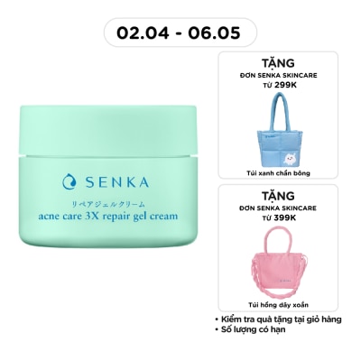 SENKA - Kem Dưỡng Cho Da Mụn Senka Acne Care 3X Repair Gel Cream 50g