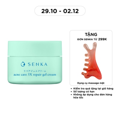 SENKA Kem Dưỡng Cho Da Mụn Senka Acne Care 3X Repair Gel Cream 50g image