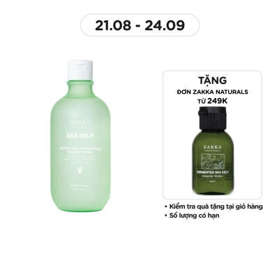 ZAKKA NATURALS Sea Kelp Softening & Brightening Micellar Water 500ml