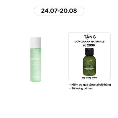ZAKKA NATURALS Nước Dưỡng Zakka Naturals Tảo Biển Sea Kelp Softening & Brightening Daily Essence 150ml