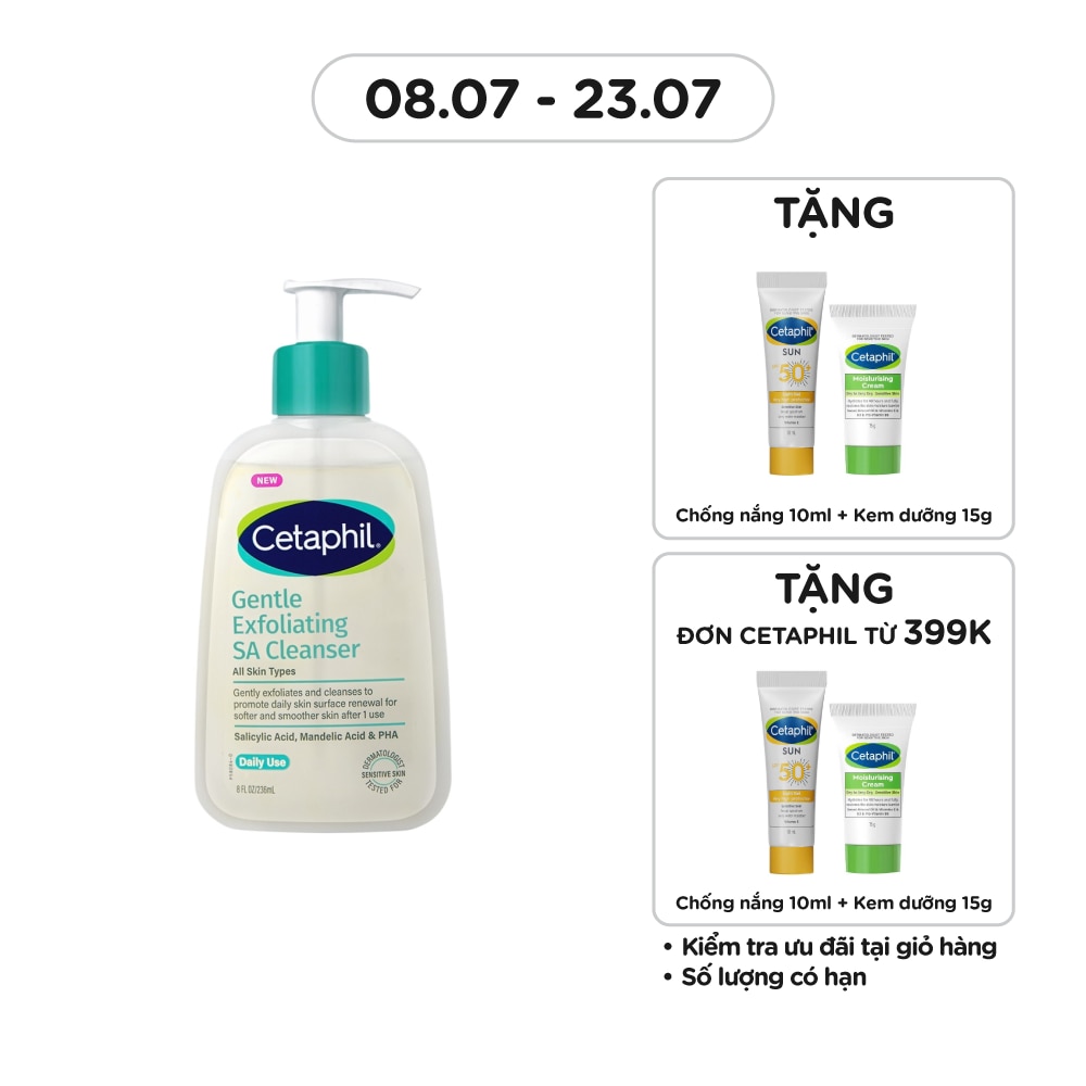 Sữa Rửa Mặt Cetaphil Gentle Exfoliating SA Cleanser 236ml