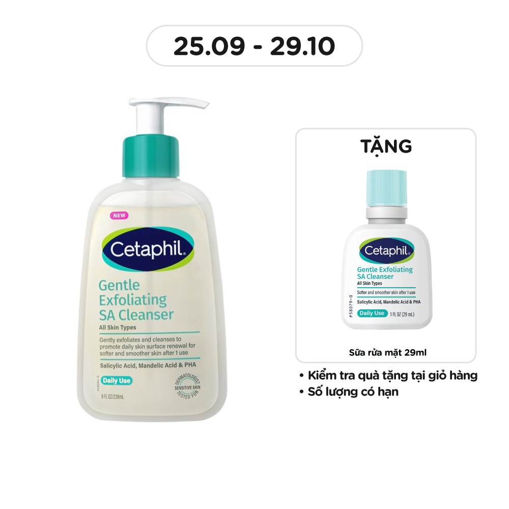 Sữa Rửa Mặt Cetaphil Gentle Exfoliating SA Cleanser 236ml