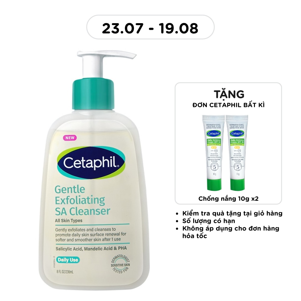 Sữa Rửa Mặt Cetaphil Gentle Exfoliating SA Cleanser 236ml