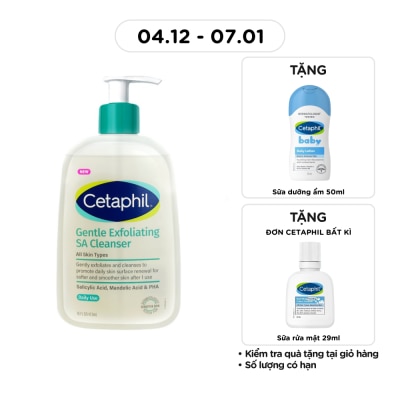 CETAPHIL Sữa Rửa Mặt Cetaphil Gentle Exfoliating SA Cleanser 473ml