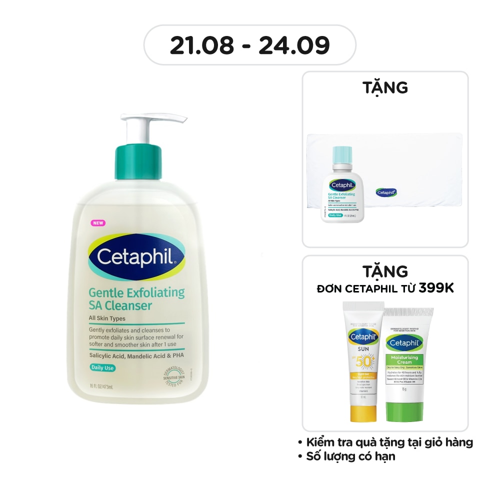Sữa Rửa Mặt Cetaphil Gentle Exfoliating SA Cleanser 473ml